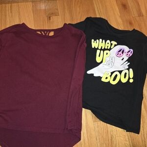 2  Old Navy girl's shirts (1 glows in the dark)